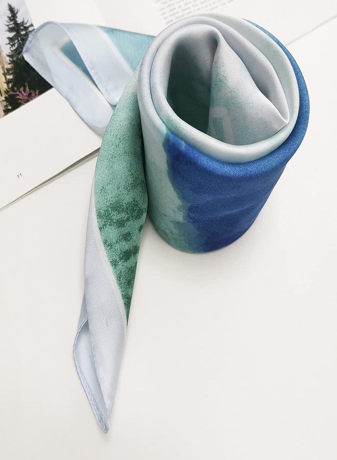 FONYVE Silk Scarfs for Women Lightweight Fashion Headscarf Satin Hair Wrap for Sleeping 27.5 inches - Image 4